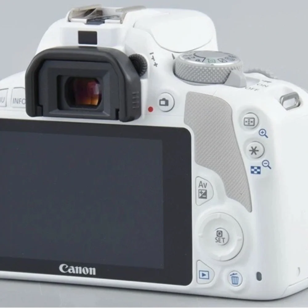Canon White Digital Camera with Modern Design